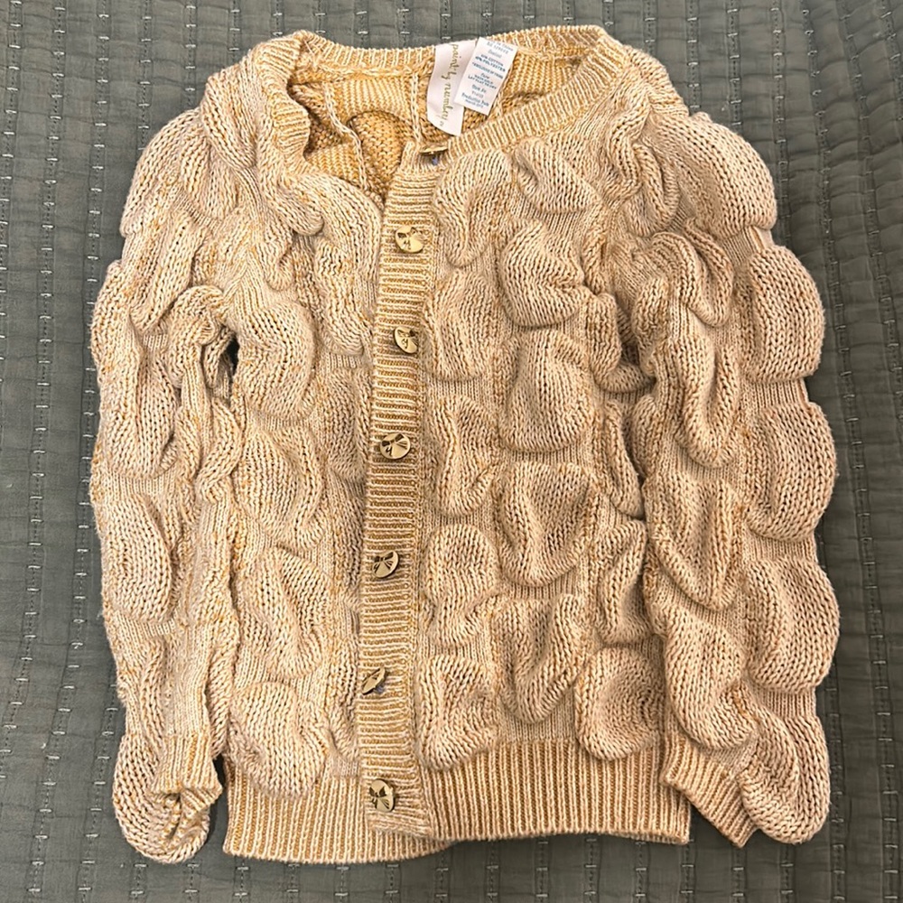 Matilda Jane Paint By Numbers Mustard Sweater size 2